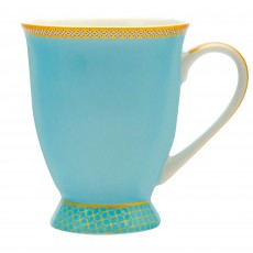 Teas & C's Kasbah Porcelain 300ml Footed Mug Turquoise
