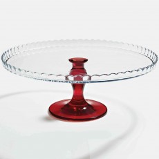 Glass Footed Cake Stand 33cm