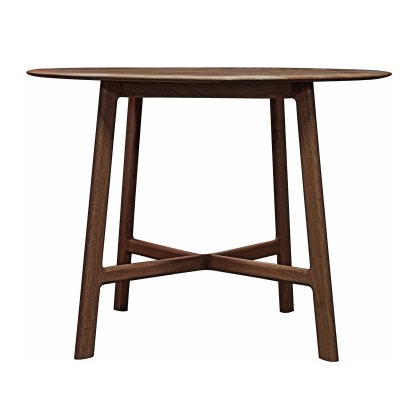 Valencia 4 Person Round Dining Table Walnut Valencia 4 Person Round Dining Table Walnut