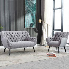 Ciara 2 Seater Sofa Fabric Grey