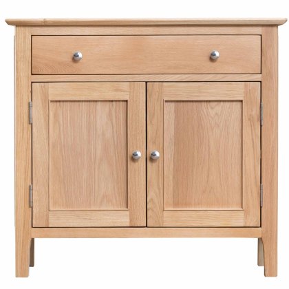 Alford 2 Door + 2 Drawer Narrow Sideboard Light Oak