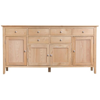 Alford 4 Door + 6 Drawer Sideboard Light Oak