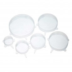 Silicone Food Covers/Lids (Set of 6)