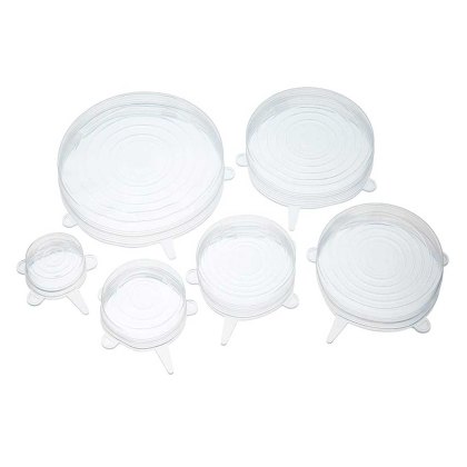 Silicone Food Covers/Lids (Set of 6) Silicone Food Covers/Lids (Set of 6)