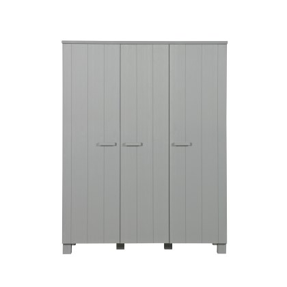 Dennis 3 Door Wardrobe Pine Concrete Grey Dennis 3 Door Wardrobe Pine Concrete Grey