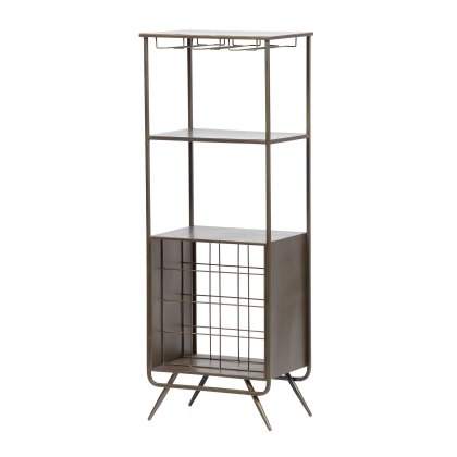 Vadim Wine Cabinet Antique Grey