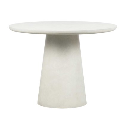 Damon 4-6 Person Round Dining Table White Damon 4-6 Person Round Dining Table White