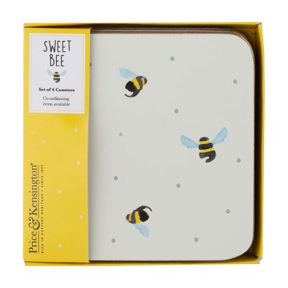 Sweet Bee Coasters (Set Of 4)