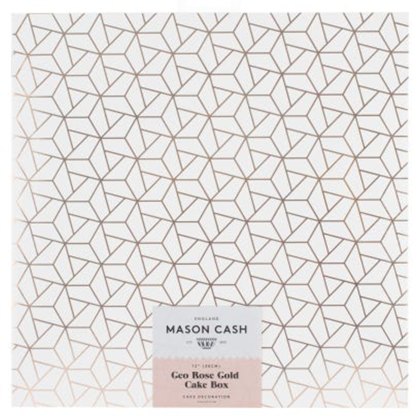 Geo Cake Box 30cm Rose Gold