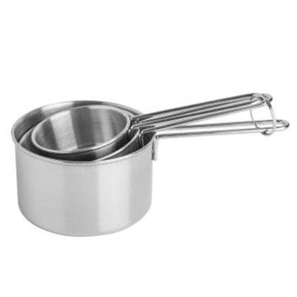 Stainless Steel Measuring Cups (Set Of 3) Stainless Steel Measuring Cups (Set Of 3)