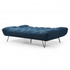 Kruger 2 Seater Sofa Bed Fabric Blue