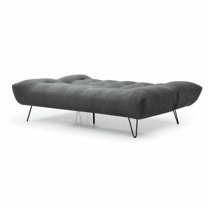 Kruger 2 Seater Sofa Bed Fabric Grey