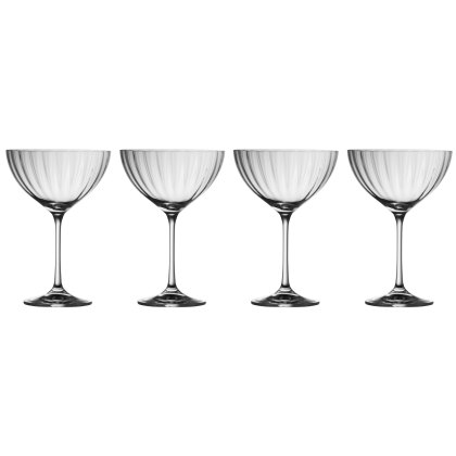 Erne Champagne Saucer Glasses (Set Of 4) Erne Champagne Saucer Glasses (Set Of 4)