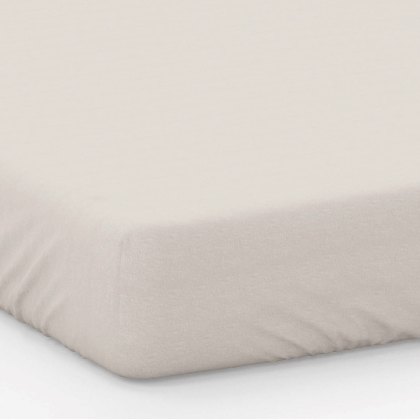 200 Thread Count Fitted Sheet (15") Ivory (Multiple Sizes)