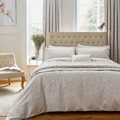 Enya Reversible Duvet Cover Set Sand (Multiple Sizes)