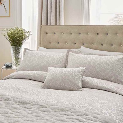 Enya Reversible Duvet Cover Set Sand (Multiple Sizes)