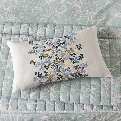 Tattershall Cushion 30cm x 50cm Duck Egg