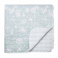 Sanderson Tattershall Reversible Quilted Throw 2565cm x 260cm Duck Egg