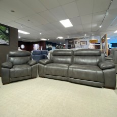 Angelo Electric Reclining 3 Seater Sofa & Armchair Leather WAS €6,094 NOW €3,600 (Kilkenny)