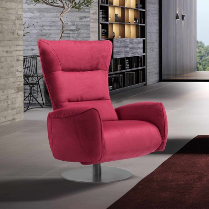 Mira Swivel Reclining Chair With 2 Motors & Battery Pack Microfibre Mira Swivel Reclining Chair With 2 Motors & Battery Pack Microfibre