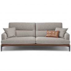 Feng 2.5 Seater Sofa With Extending Backrest Microfibre