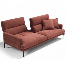 Feng 2 Seater Sofa With Extending Backrest Microfibre