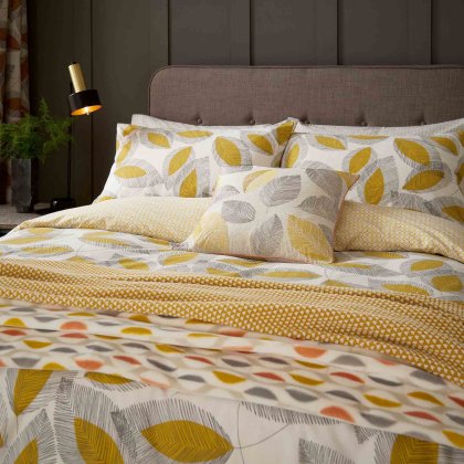 Grove Reversible Duvet Cover Set Cinnamon (Multiple Sizes)