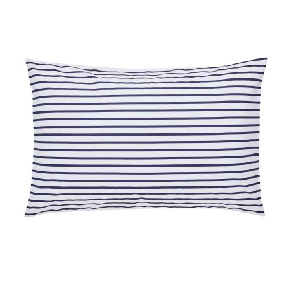 St Ives Floral Standard Pillowcase Pair French Navy