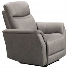 San Boldo Electric Reclining Armchair Suede Look Taupe
