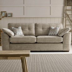Carlyle 2 Seater Sofa Fabric C Stella Mink With Weathered Oak Feet
