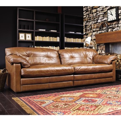 Bailey 3 Seater Sofa Byron Leather Tumbleweed