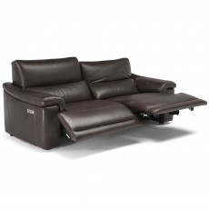 Brama Electric Reclining 3 Seater Sofa Leather Category 15