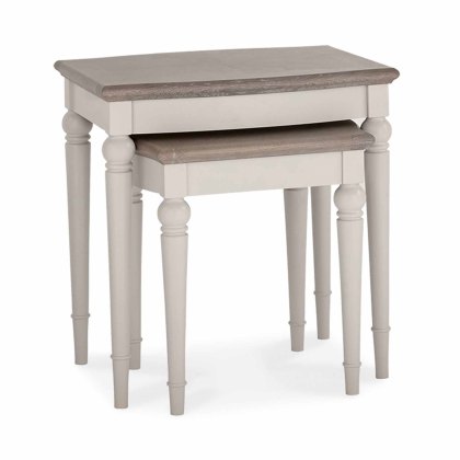 Freeport Nest Of Tables (2) Grey Washed Oak Freeport Nest Of Tables (2) Grey Washed Oak