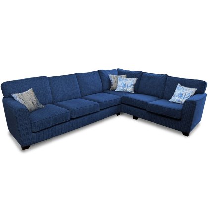 Bali 3 Seater + 2 Seater Corner Sofa RHF Fabric A Darwin Aegean A & Dark Feet Bali 3 Seater + 2 Seater Corner Sofa RHF Fabric A Darwin Aegean A & Dark Feet