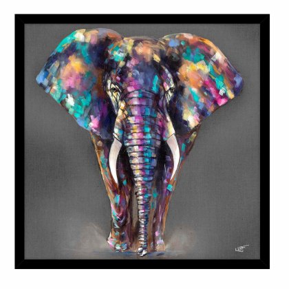 Hugh 74.5cm x 74.5cm Picture By Louise Luton Black Frame Hugh 74.5cm x 74.5cm Picture By Louise Luton Black Frame