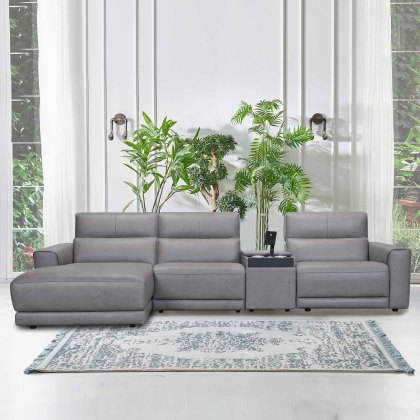 Federico Modular 3 Seater Sofa With Electric Footrest & Headrest LHF Fabric Category 20