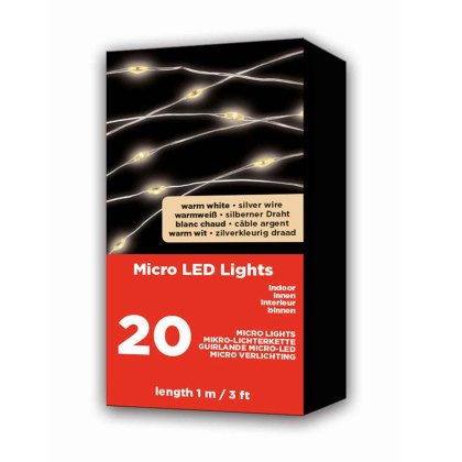 48 Micro LED String Lights Warm White
