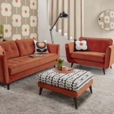Orla Kiely Ivy 4+ Seater Corner Sofa LHF Fabric House Plain