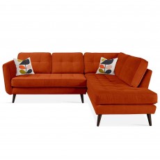 Orla Kiely Ivy 4+ Seater Corner Sofa RHF Fabric House Plain