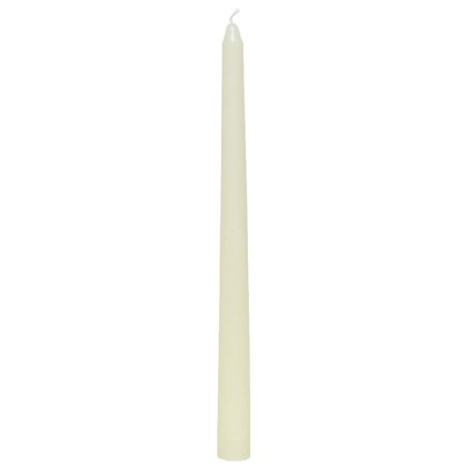 Wax Dinner Candles Ivory 25cm (Set of 12) Wax Dinner Candles Ivory 25cm (Set of 12)