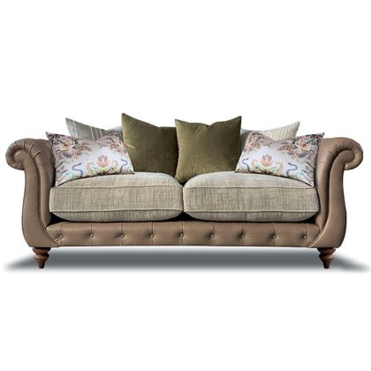 Utopia 2 Seater Sofa Tote Leather & Fabric Mix Option 1 With Studs Utopia 2 Seater Sofa Tote Leather & Fabric Mix Option 1 With Studs