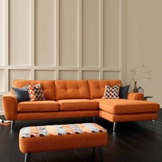 Bilbao 4 Seater Sofa With Chaise RHF Fabric B
