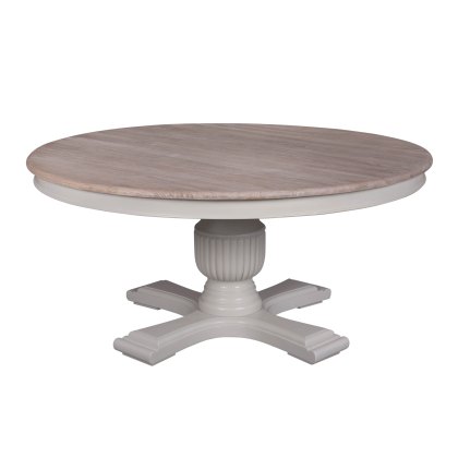 Georgia 8 Person Round Dining Table Grey & Oak Georgia 8 Person Round Dining Table Grey & Oak