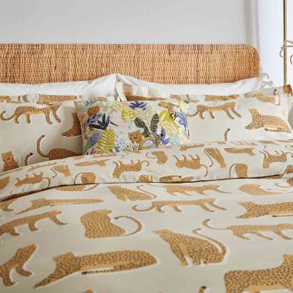 Lionel Reversible Duvet Cover Set Tangerine (Multiple Sizes)