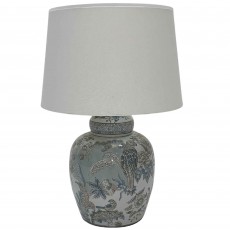 Mindy Brownes Delia Table Lamp Small Grey With White Shade