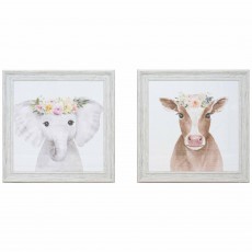 Mindy Brownes Boho Friends 49cm x 49cm Picture (Set Of 2) White Frame