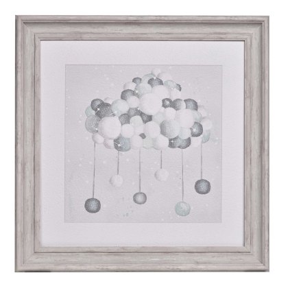 Sleeping On A Cloud 49cm x 49cm Picture Grey Frame Sleeping On A Cloud 49cm x 49cm Picture Grey Frame