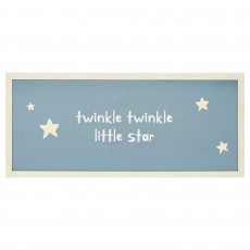 Twinkle Twinkle 73cm x 33cm Picture White Frame