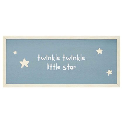 Twinkle Twinkle 73cm x 33cm Picture White Frame Twinkle Twinkle 73cm x 33cm Picture White Frame