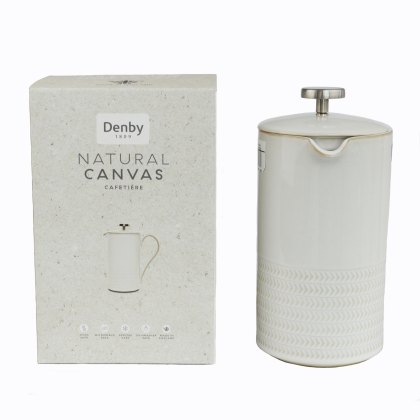 Natural Canvas Textured Cafetiere